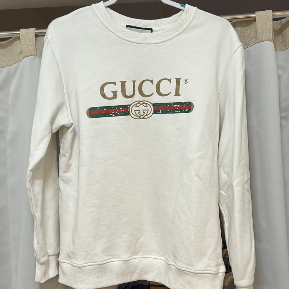 Designer logo crewneck sweatshirt